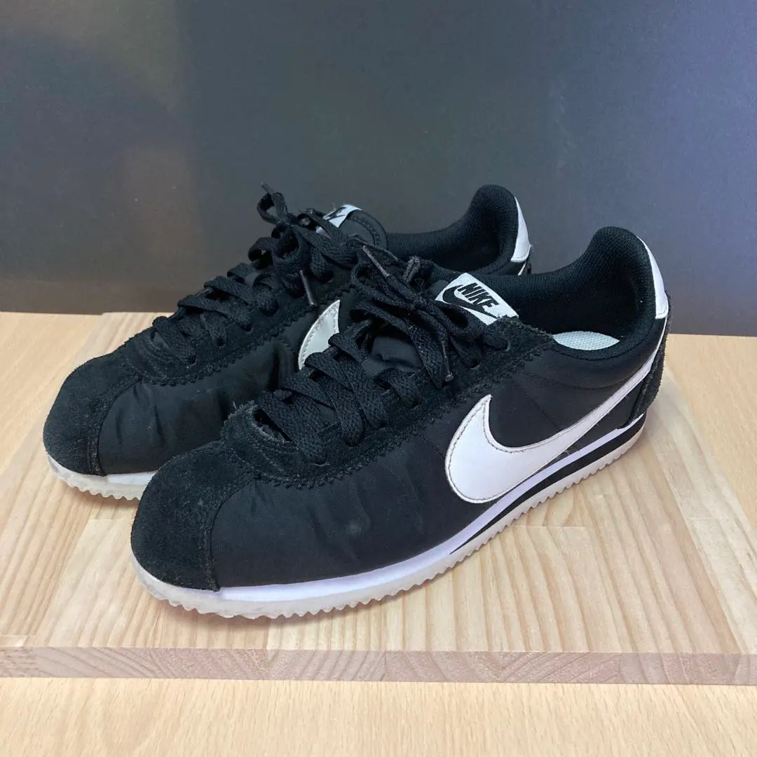 楽天市場】NIKE WMNS CORTEZ LEATHER black/white-wht 807471