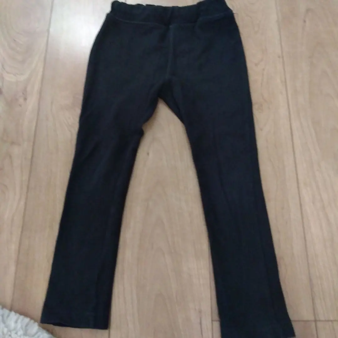 Thumbnail of Black long pants with elastic waist and pockets