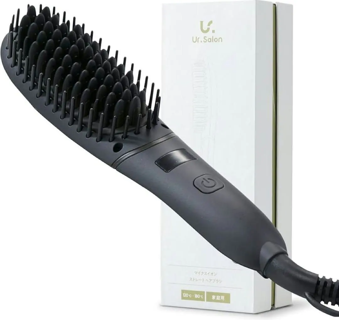 Thumbnail of UR.SALON Heat Brush Hair Iron Brush 120~180℃ Overseas Compatible