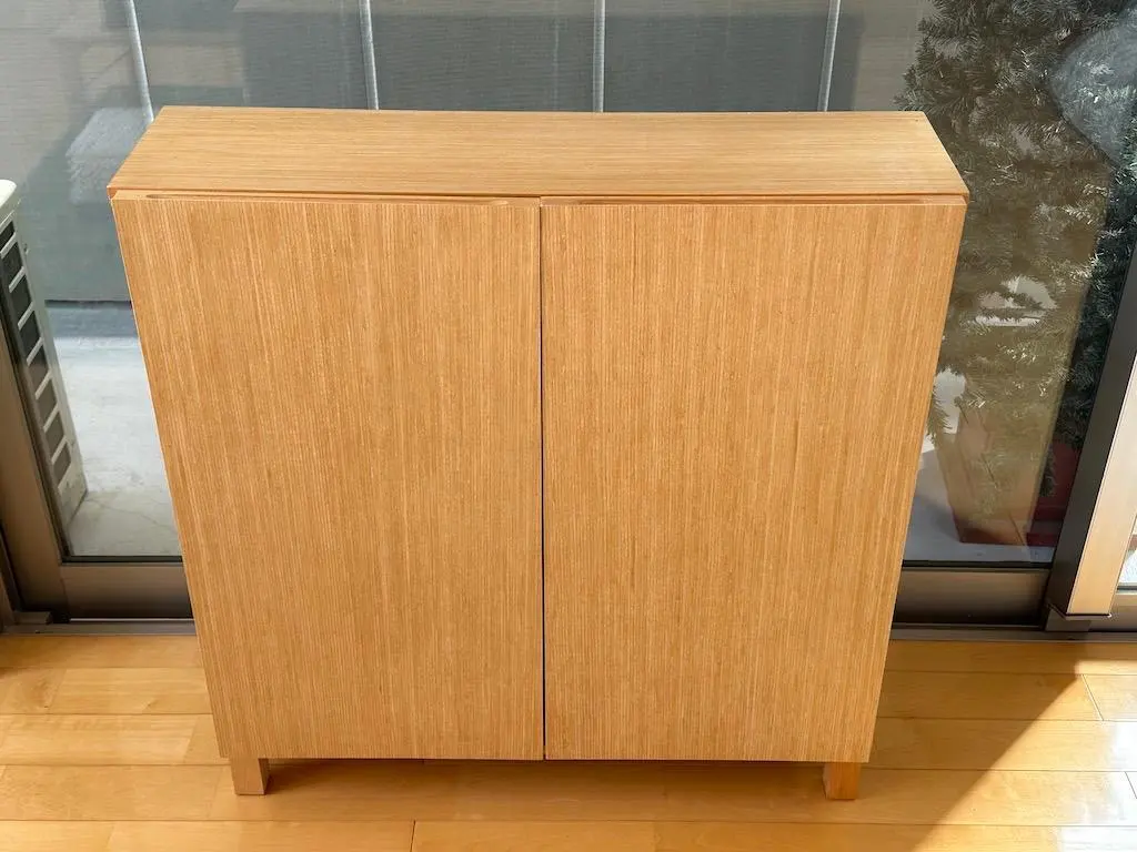 無印良品・本棚・薄型・組み合わせて使える木製収納　ロータイプ（販売終了品） 無印良品・本棚・薄型・組み合わせて使える木製収納 ロータイプ