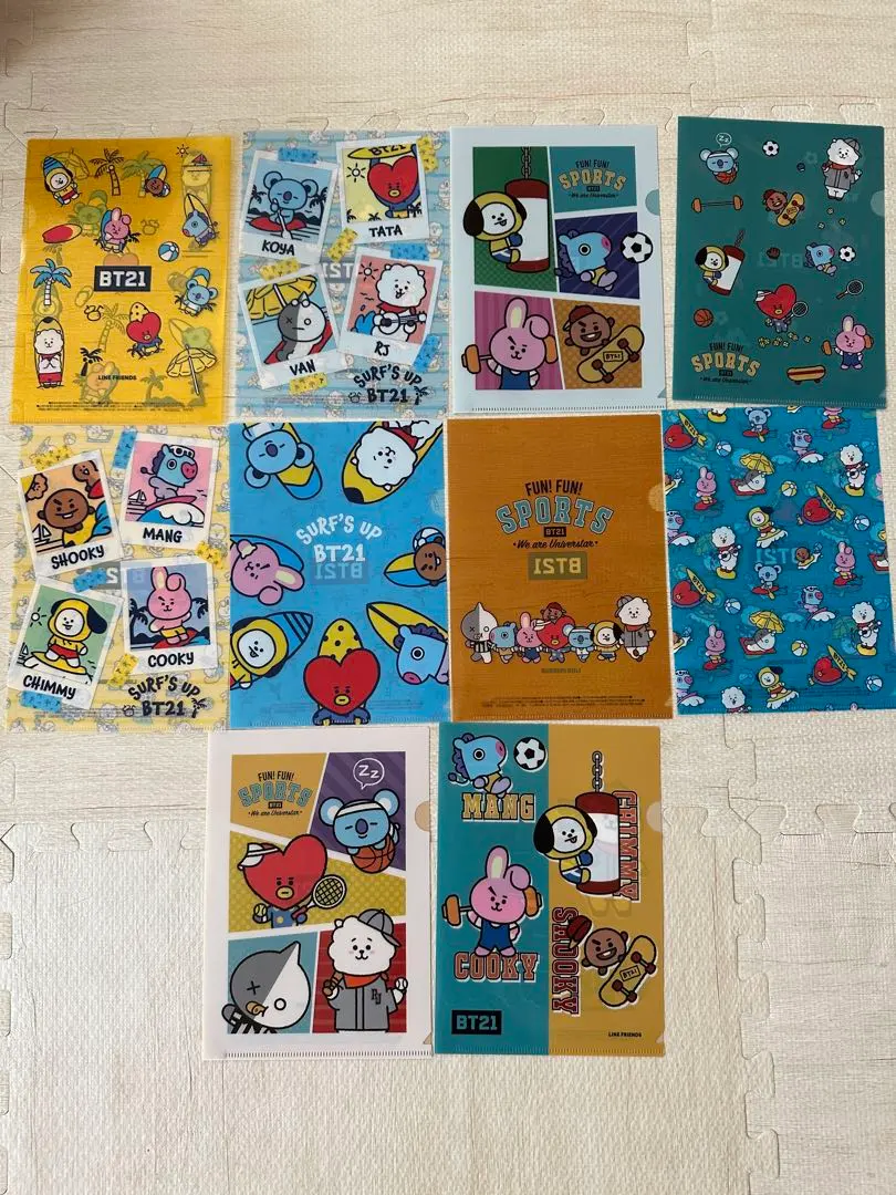 Thumbnail of A5 size clear file BT21 10 types for children's associations, prizes, etc. Stationery