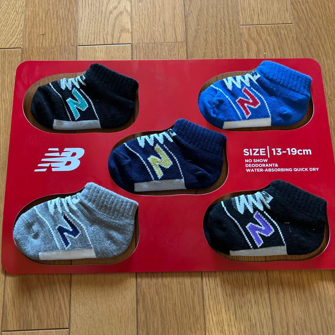 New Balance 兒童襪子 5雙組 (13〜19cm) 的縮圖