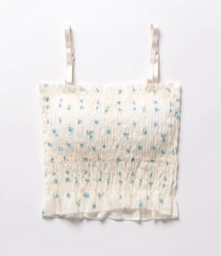 附罩杯 花紋荷葉邊 吊帶背心 內衣 的縮圖