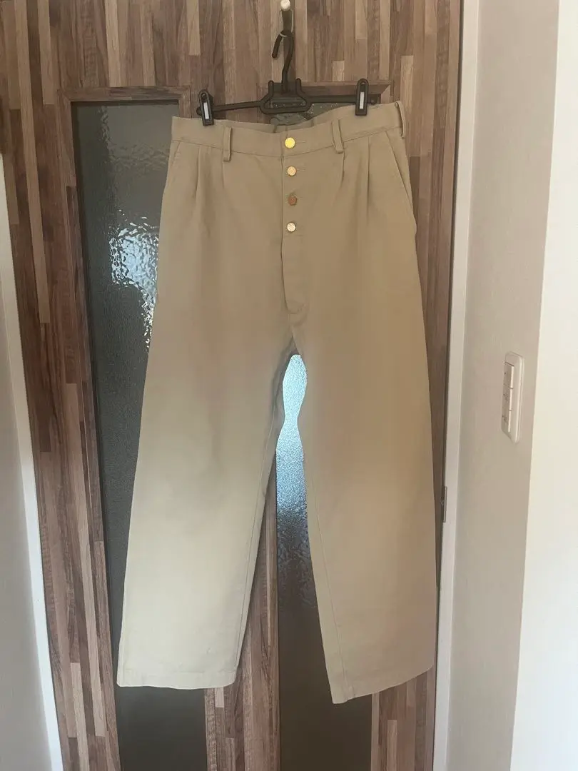FUMITO GANRYU ガンリュウサルエルチノパンツ Mサイズ ベージュ FUMITO GANRYU フミトガンリュウ サルエル チノパンツ ベージュ