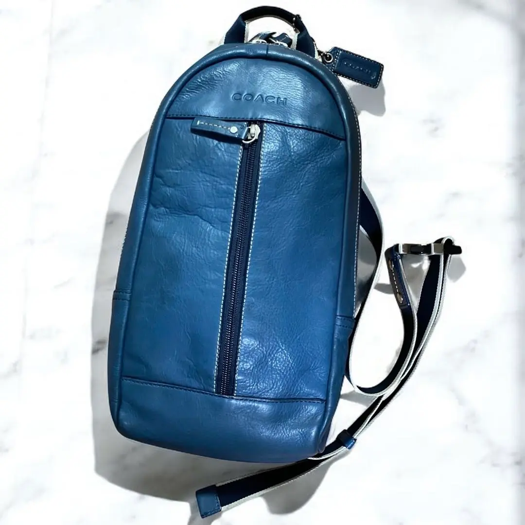 COACHボディバッグ ヘリテージ ショルダー レザー ネイビー F70811 2025年最新】F70811 COACHの人気アイテム - メルカリ