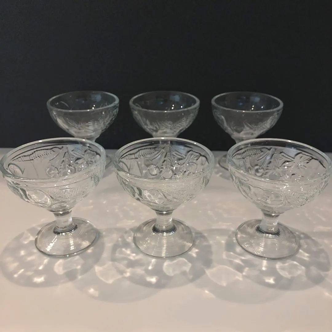 Thumbnail of 【Excellent Condition】luminarc Luminarc Dessert Glasses with Fruit Pattern - Set of 6