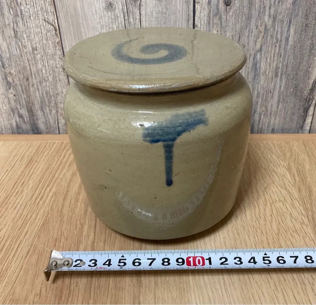 Thumbnail of Ceramic Water Pitcher with Blue Accent