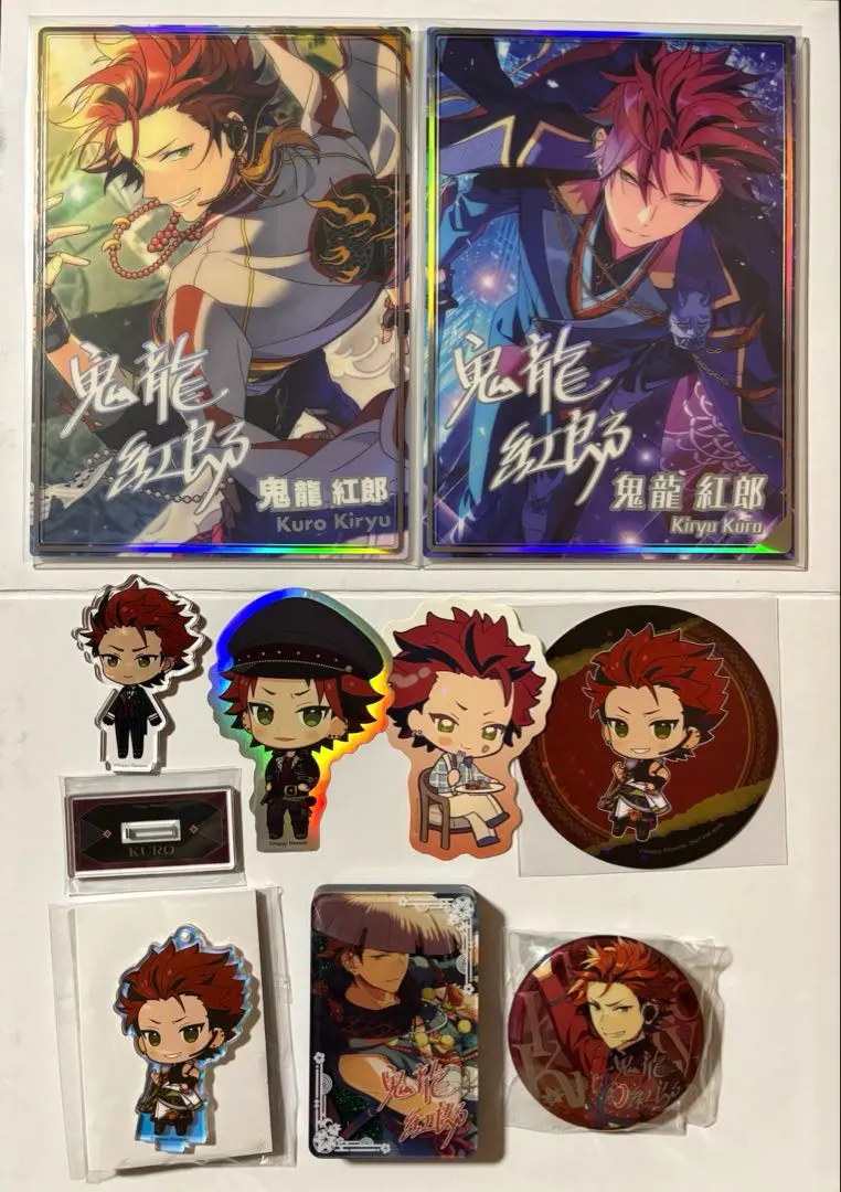 Thumbnail of Ensemble Stars! Kuro Kiryu acrylic stand, can badge, blooming portrait set