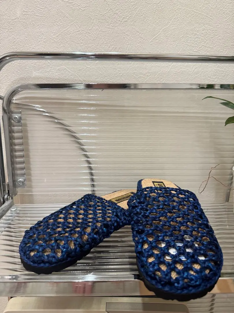 海軍藍色 室內拖鞋 室外 全新未使用 美品 的縮圖