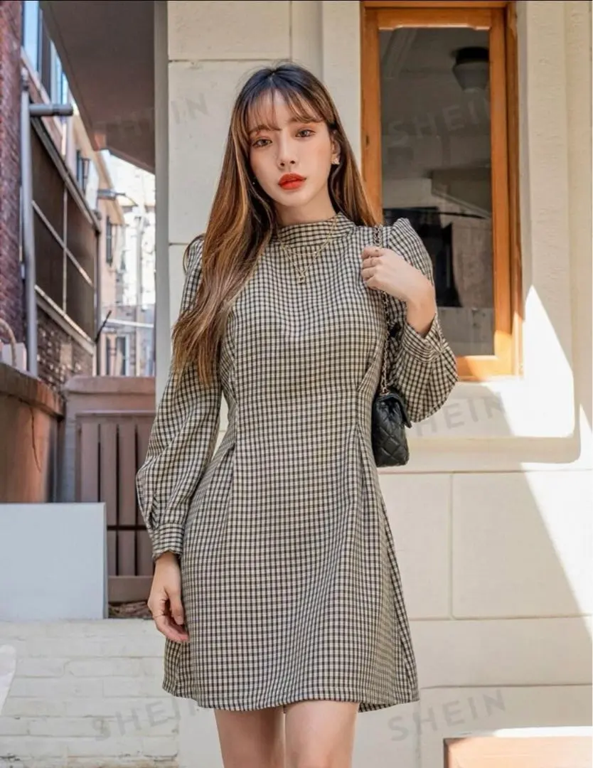 Thumbnail of 【Ships Today】SHEIN Dazy Checkered Dress, Size S
