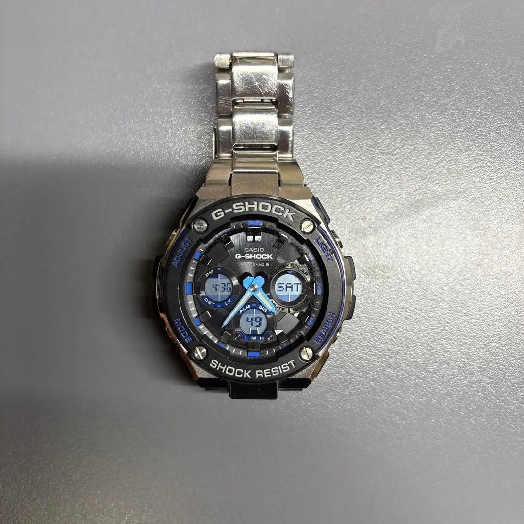 G-SHOCK  G-STEEL  GST-W100D-1A4JF  美中古品 Amazon.co.jp: [カシオ] 腕時計 ジーショック G-STEEL 電波