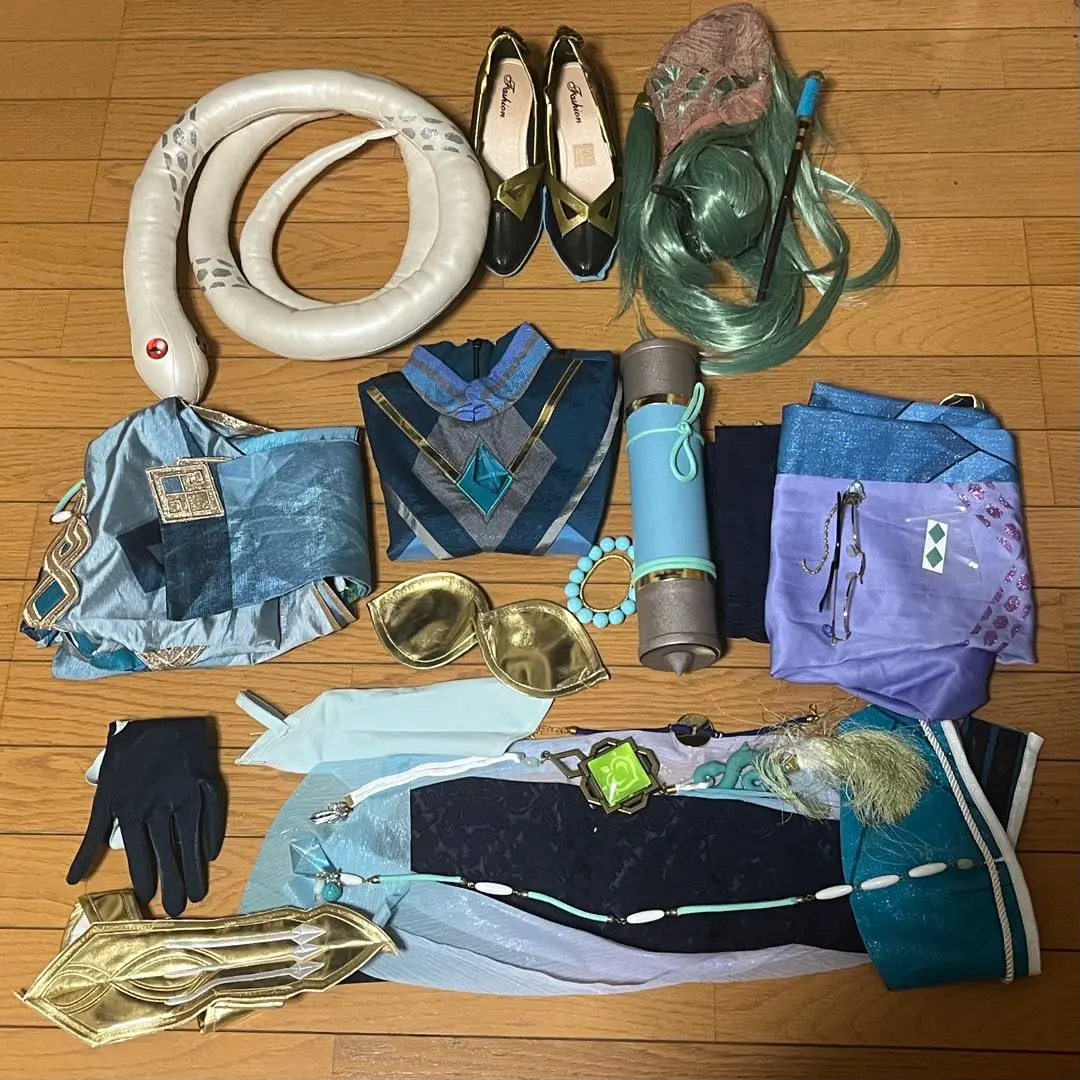 原神　白朮　コスプレ衣装　フルセット Amazon | [QLPLYZON] 原神 Genshin げんしん 不卜盧薬師・白朮
