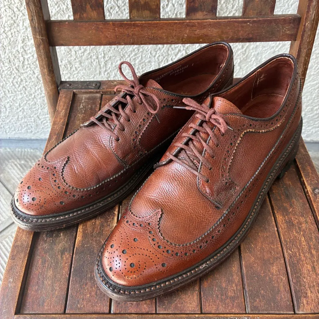 罕見美品 70 年代頂級 HANOVER L.B.Sheppard Long Wing 皮鞋 的縮圖