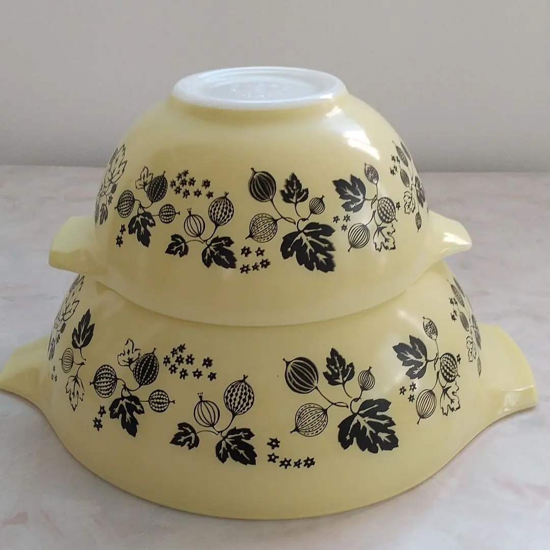 パイレックス　グースベリー　キャセロール　アンティーク SHOP偶然と必然の間 PYREX COVERED CASSEROLE GOOSEBERRY 1950s