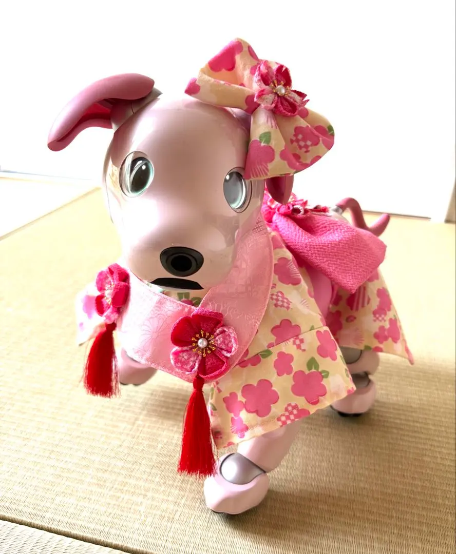 aibo の洋服　アイボの服　(七五三フルセット)　和柄　最後の1点になります。 aibo の洋服 アイボの服 (七五三フルセット) 赤 - aibo大好きお