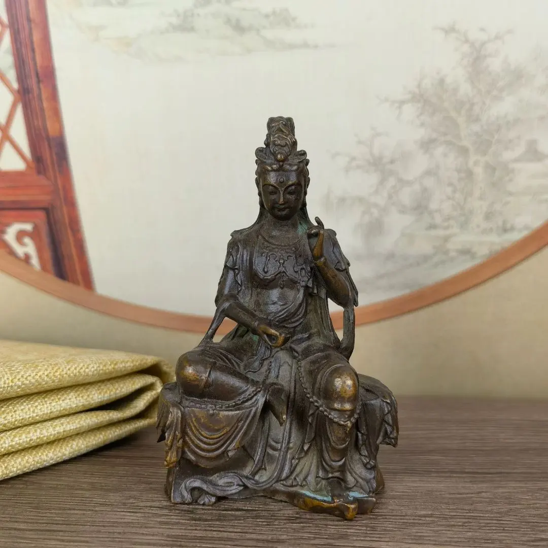 Thumbnail of Jizo Kannon Bosatsu, Avalokiteshvara Buddha, Bronze Statue, Ornament, Craft, Art