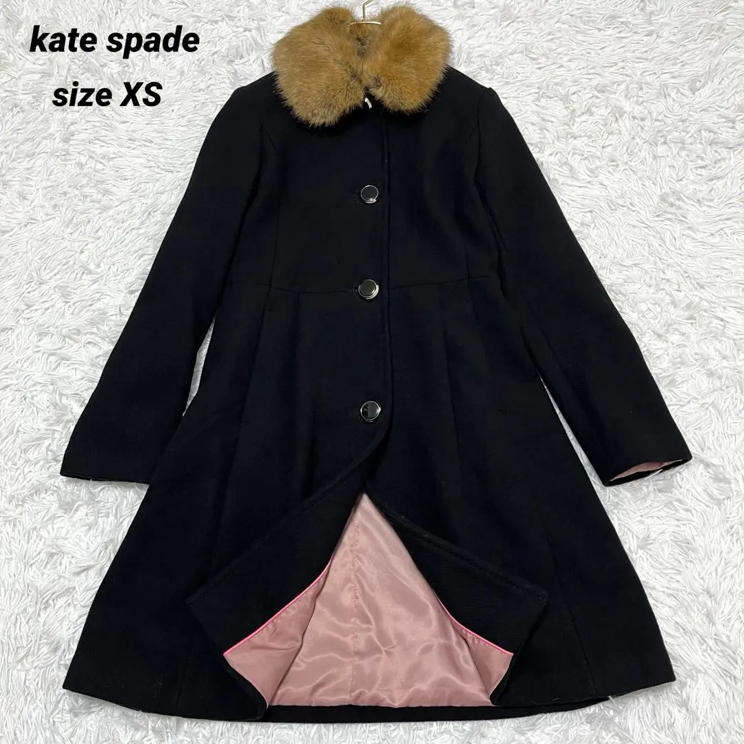 美品♡kate spade ベージュ ファーコート 2025年最新】kate spade new york レディース 毛皮・ファー