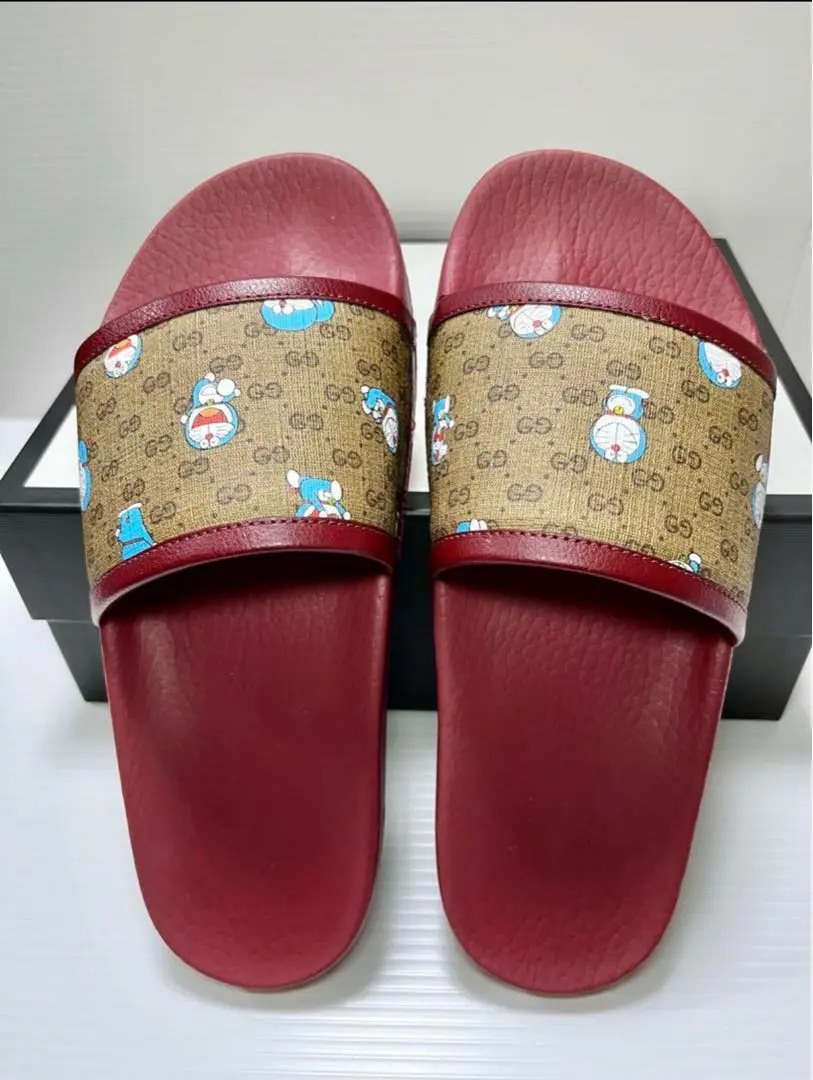 み*ん様 ドラえもん　グッチ　サンダル　23センチ　新品未使用　正規店購入 2025年最新】グッチ ドラエモン 靴の人気アイテム - メルカリ