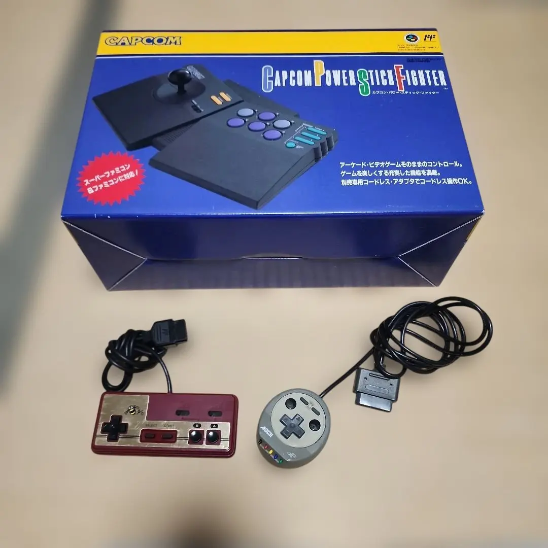 CAPCOM POWER STICK FIGHTER パソコンアダプタ Capcom Power Stick Fighter Cordless Adapter *SNES* Super