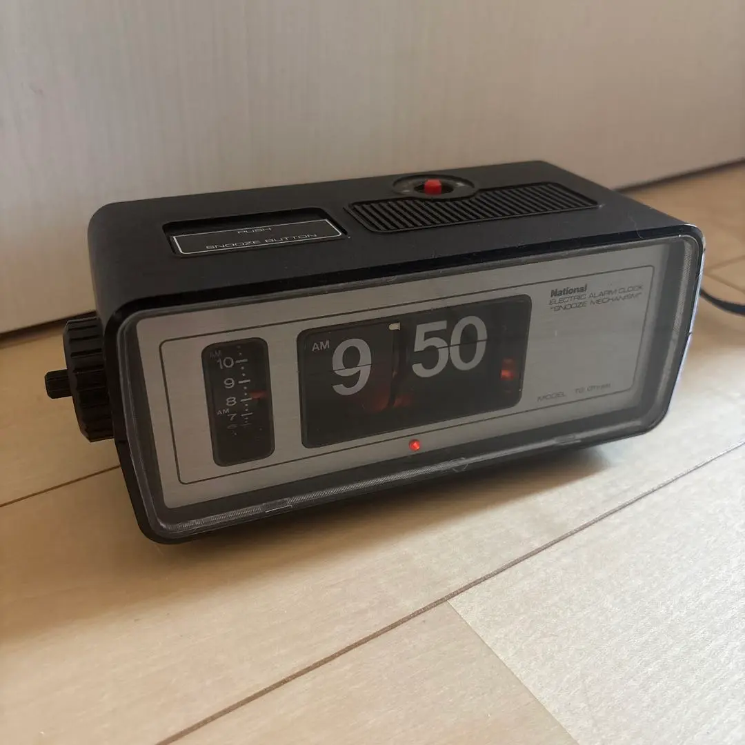 【昭和レトロ】ナショナル 雨どい １５周年 電気置時計リングレット 昭和レトロ】ナショナル 雨どい 15周年 電気置時計リング