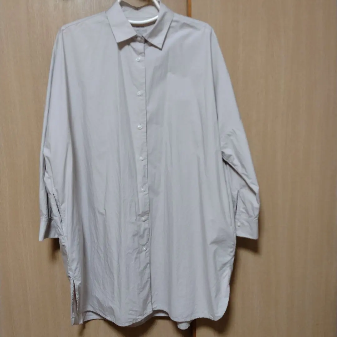 【無印良品】高密度織 束腰上衣・長襯衫 ONE SIZE 的縮圖
