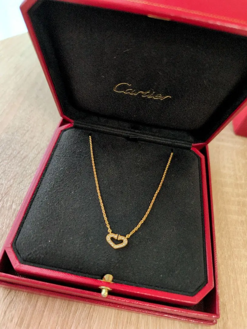 週末お値下げ❗稀少 Cartier ハートパブェダイヤ ネックレストップ 稀少 Cartier ハートパブェダイヤ ネックレストップ - メルカリ
