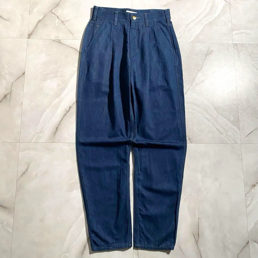 THE RERACS ザリラクス シンチバック ワイドデニム x4299 THE RERACS│ザ・リラクス / RERACS WIDE DENIM PANTS(BLEACH