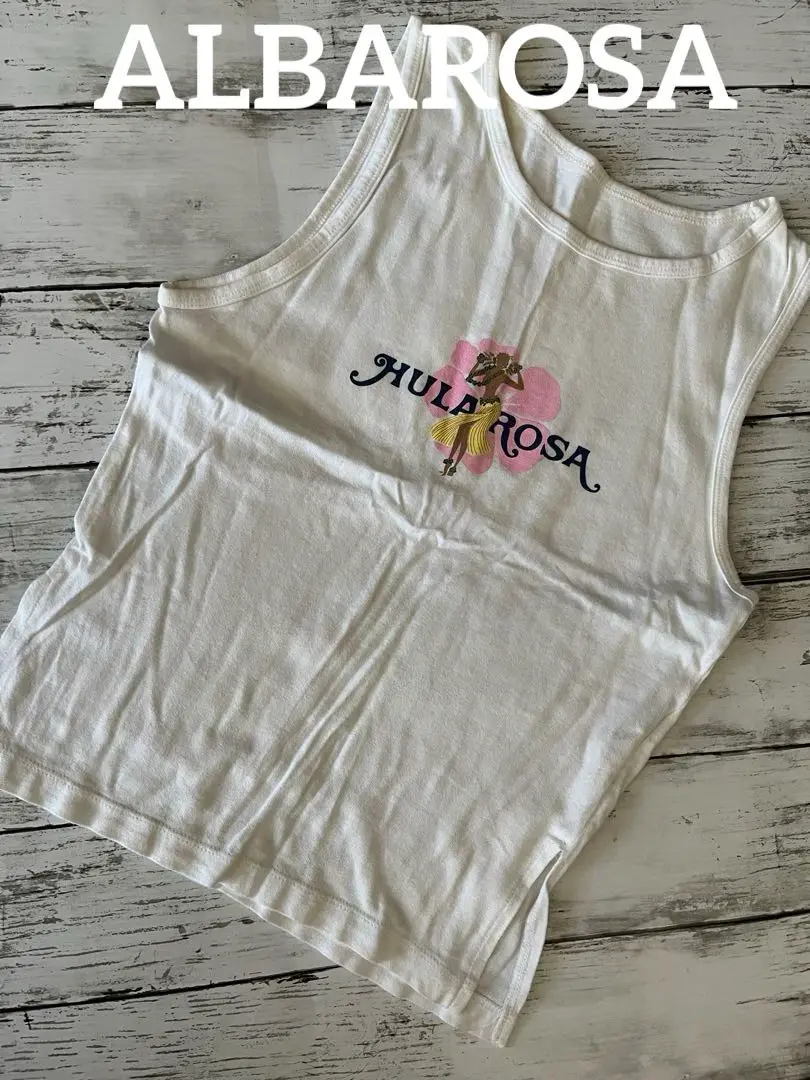 アルバローザ　ALBAROSA グラデーションロゴタンクトップ　激レア 新品！！希少 ALBAROSA❤️グラデーションロゴ タンクトップ