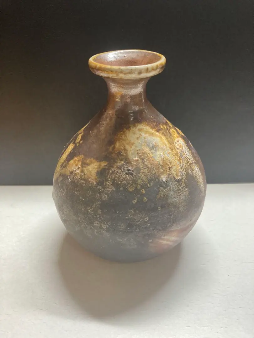 Thumbnail of Ceramic, bottle-shaped, black-brown gradation