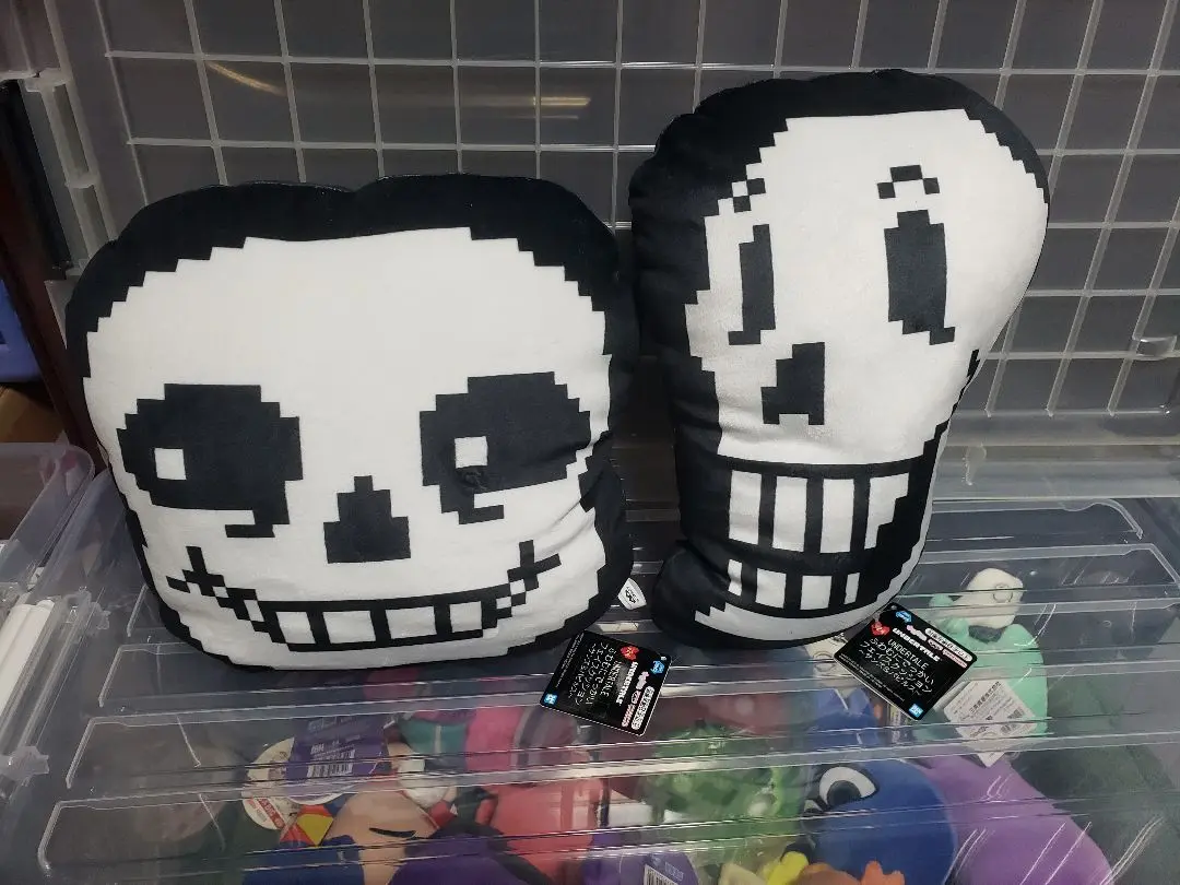 UNDERTALE ふわむにでっかいフェイスクッション~サンズ&パピルス~ 2025年最新】undertale ふわむにでっかいフェイスクッションの