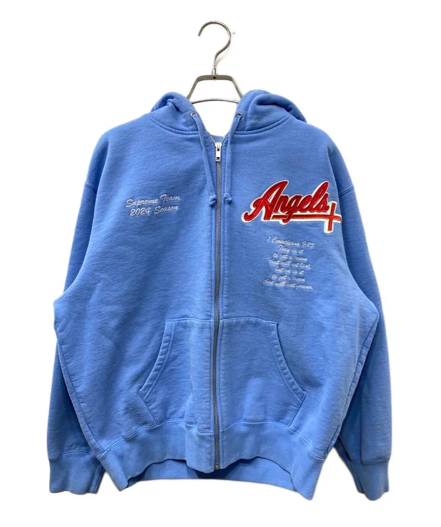 Supreme Salvation Zip Up Hooded Sweat 中古 Supreme Salvation Zip Up Hooded Sweatshirt Heather Grey