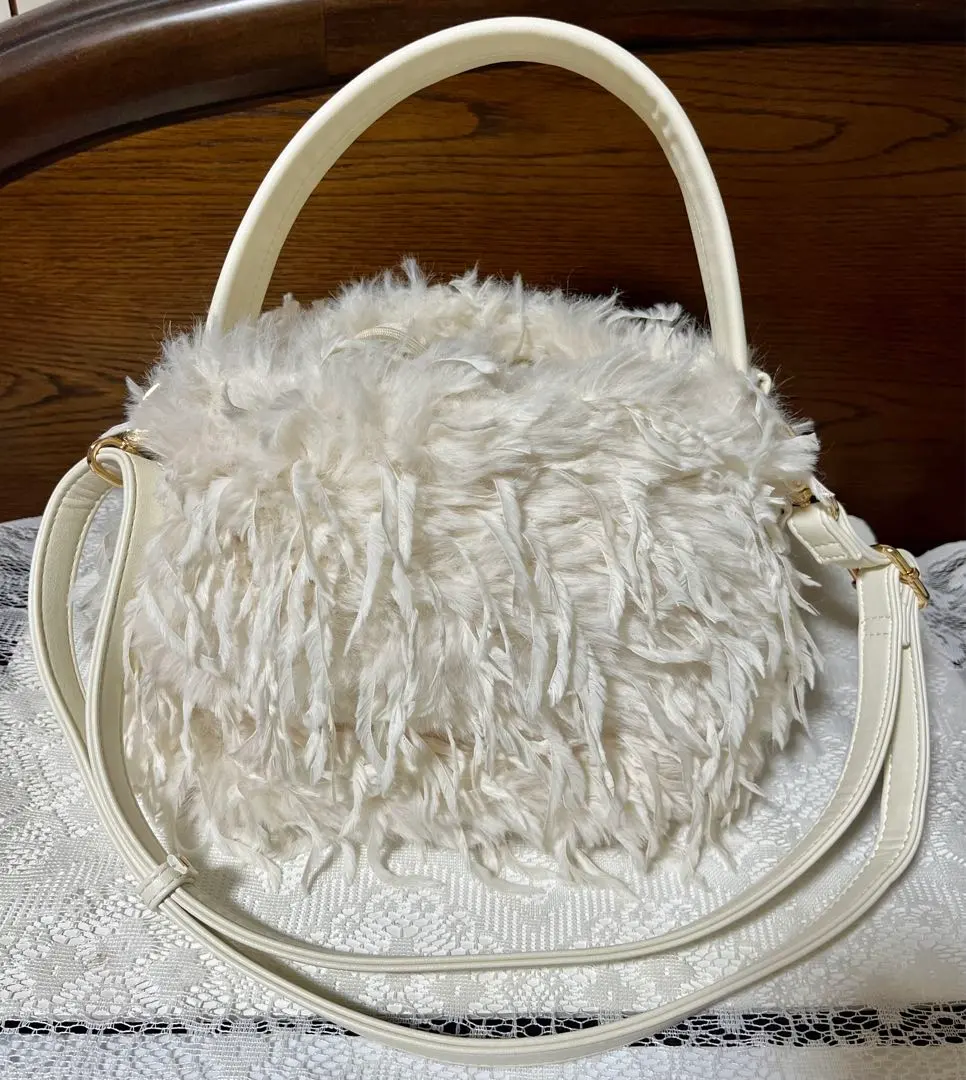 [新品] nanouniverse♡nano universe 手提包 白色 的縮圖