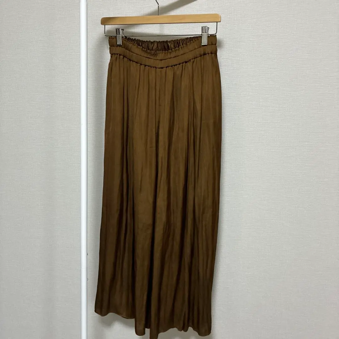 Thumbnail of [Excellent Condition] LEPSIM Brown Pleated Long Skirt