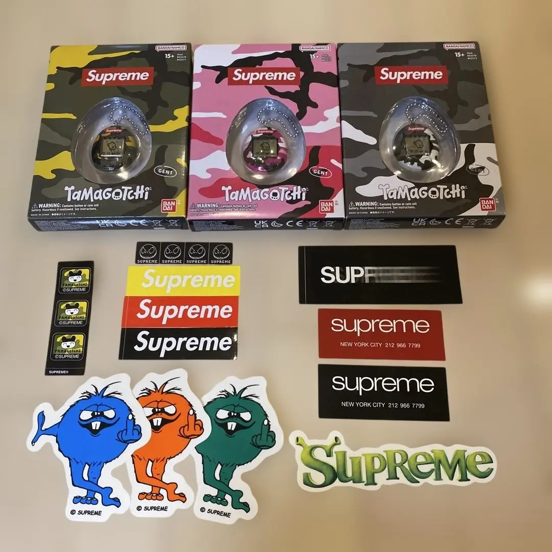 Supreme Tamagotchi 3点Set ステッカー12枚付き 2025年最新】supreme ステッカー たまごっちの人気アイテム