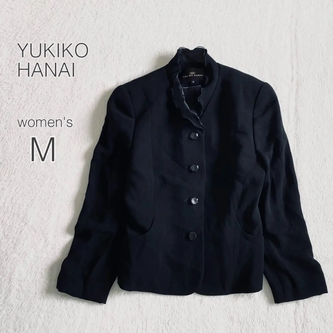 Yukiko　Hanaiゴージャス黒のジャケット YukikoHanaiゴージャス黒のジャケット