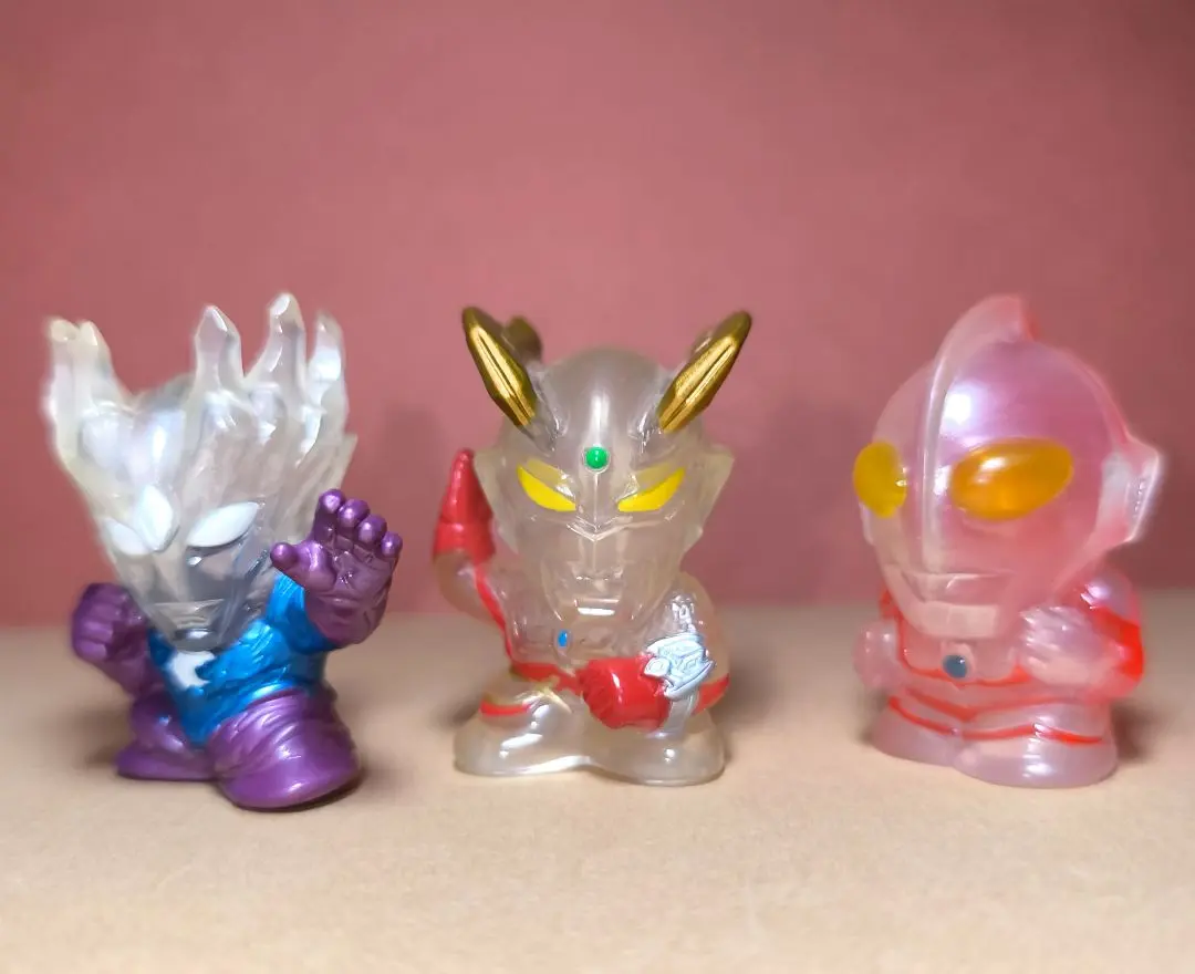 ウルトラマン 指人形 まとめ③ 限定 クリアver 指人形 ウルトラマンアーク(クリアシルバー&レッドラメver