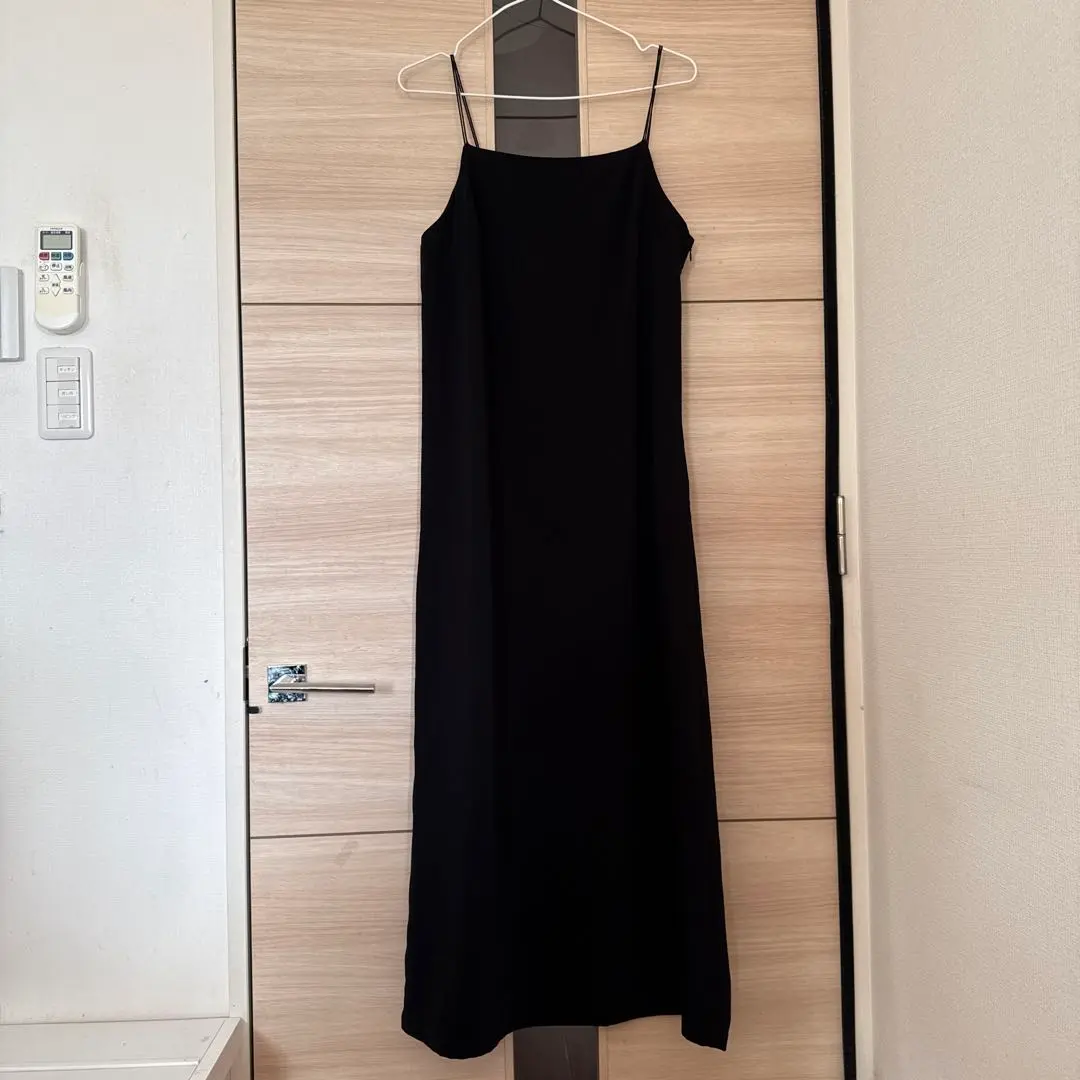 Thumbnail of Black spaghetti strap camisole dress, jumper skirt