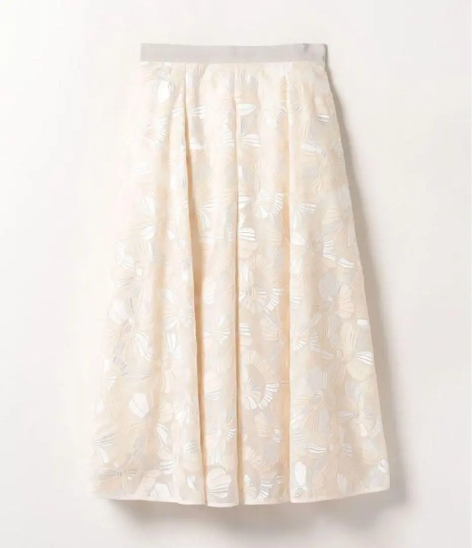 Thumbnail of allureville Flower Embroidery Lace Skirt