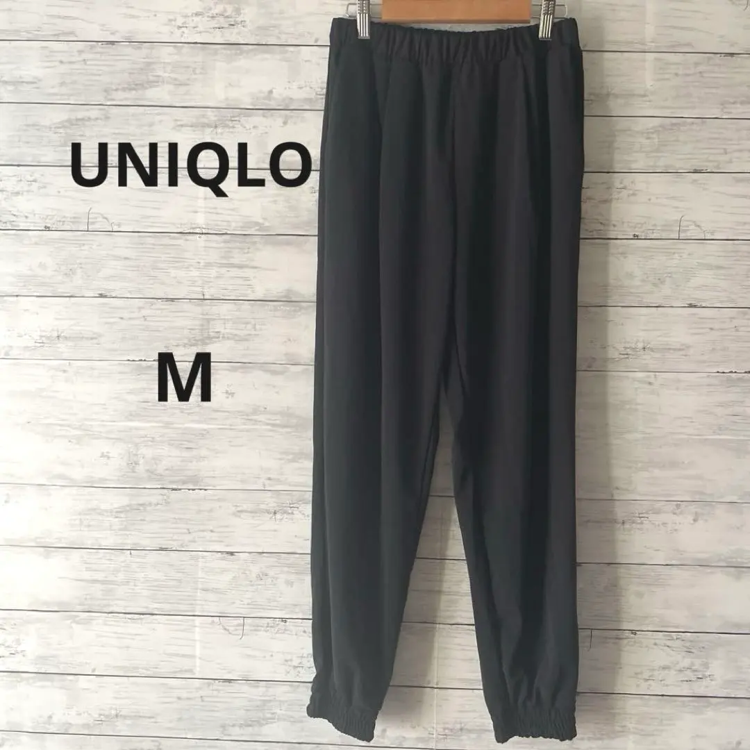 Thumbnail of UNIQLO Black Jogger Pants - Lightweight Material, Elastic Waist, Simple Design