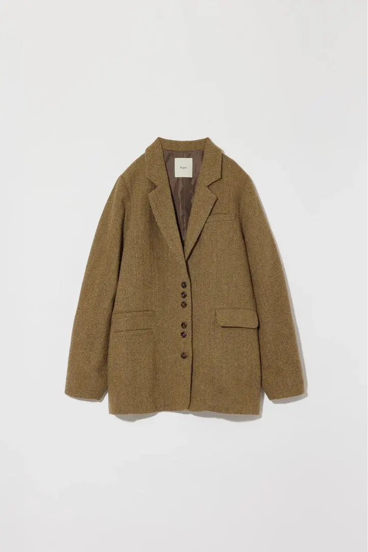 eaphi WOOL TWEED JACKET グレー　新品　未使用　ジャケット veste-tweed-slouch-grey-aw2324