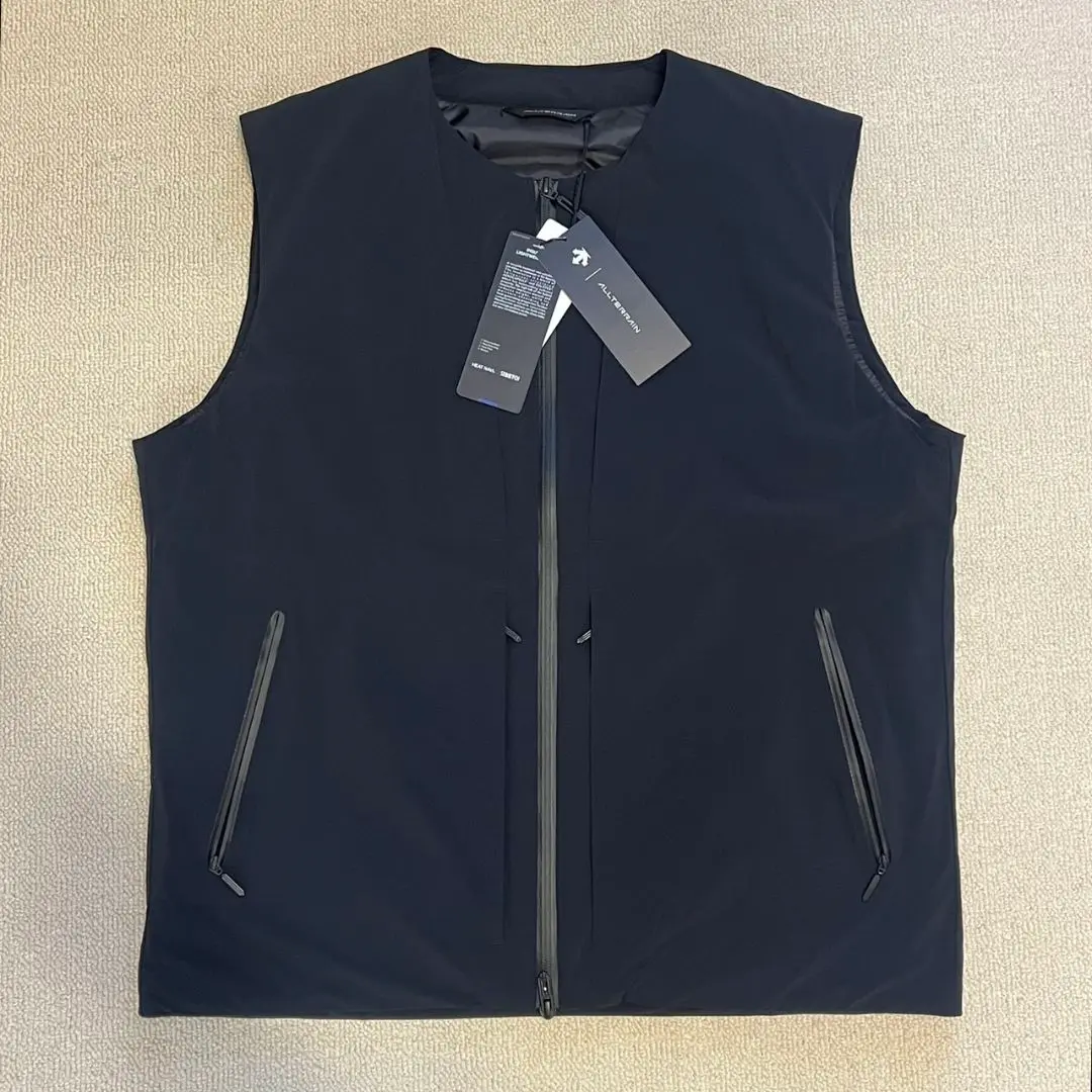 【美品】デサントオルテライン　フュージョンニット　切替ダウンベスト　黒 XL m20973849618_1.jpg?1736942907
