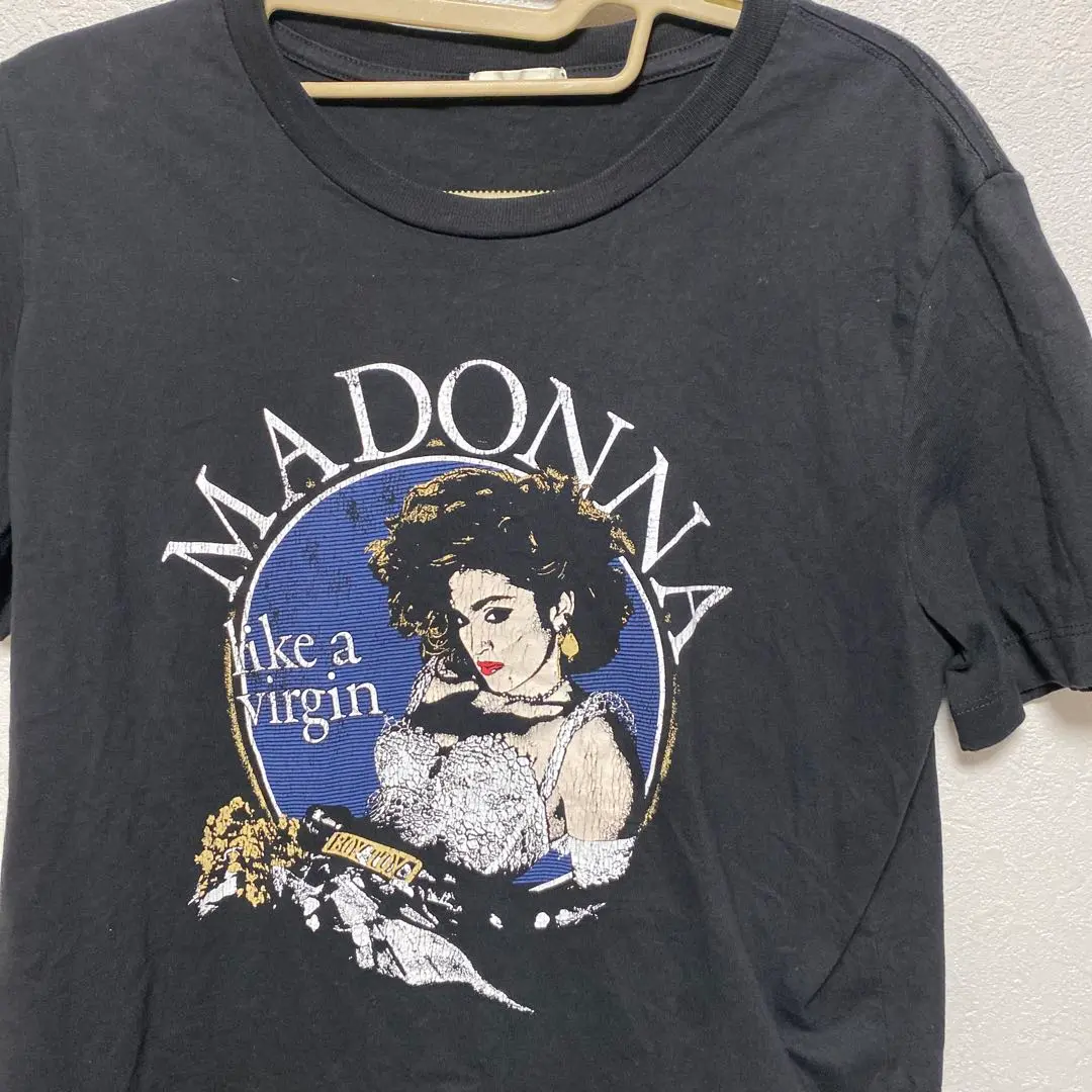 マドンナtシャツ✴︎レア物✴︎ヘインズボディ‼️ Hanes(ヘインズ) / 92年製/MADONNA/マドンナ/Tシャツ/L/コットン