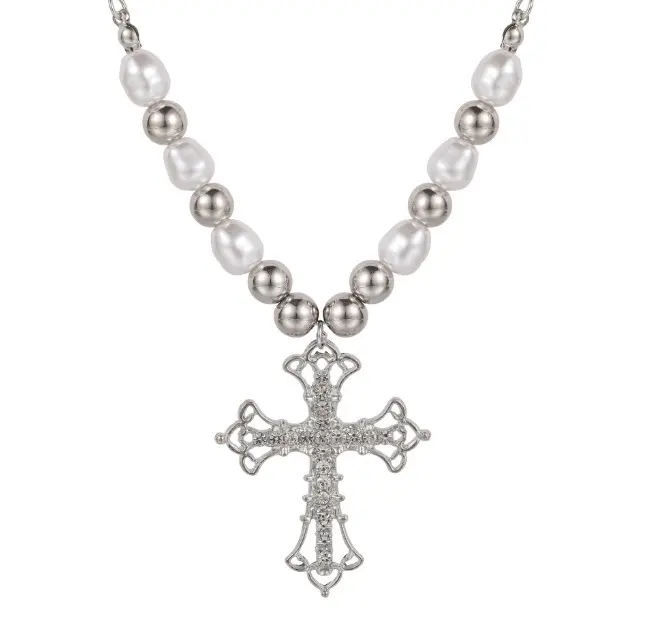 Thumbnail of ♥️ Almost Gone! ♥️ Stylish Women's Necklace Gift Silver Pearl