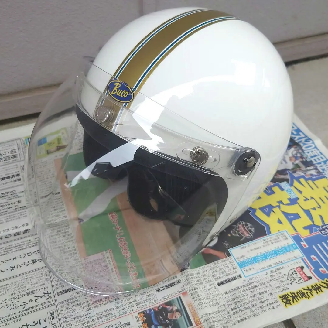 ▼BUCO ヘルメット　57.5　JET500-TX　スモールブーコ　ホワイト BUCO ブコ JET500-TX BABY BUCO PLAIN MODEL ベビー ブコ