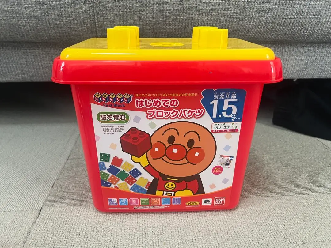 附贈贈品！麵包超人 首次接觸積木桶 的縮圖