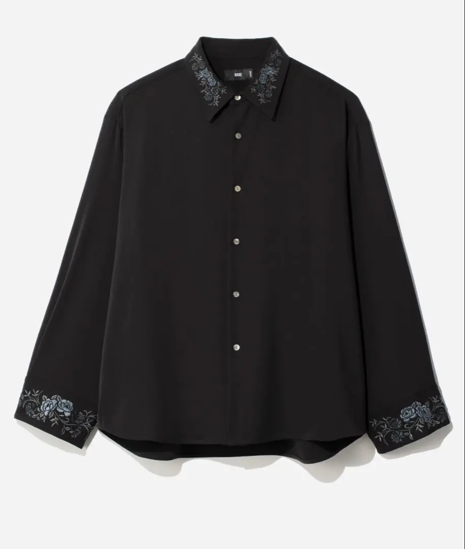 HARE 刺繍入りホワイトTOROMIシシュウシャツS半袖 新品 HARE（ハレ）の「トロミシシュウシャツ(HARE)（シャツ/ブラウス