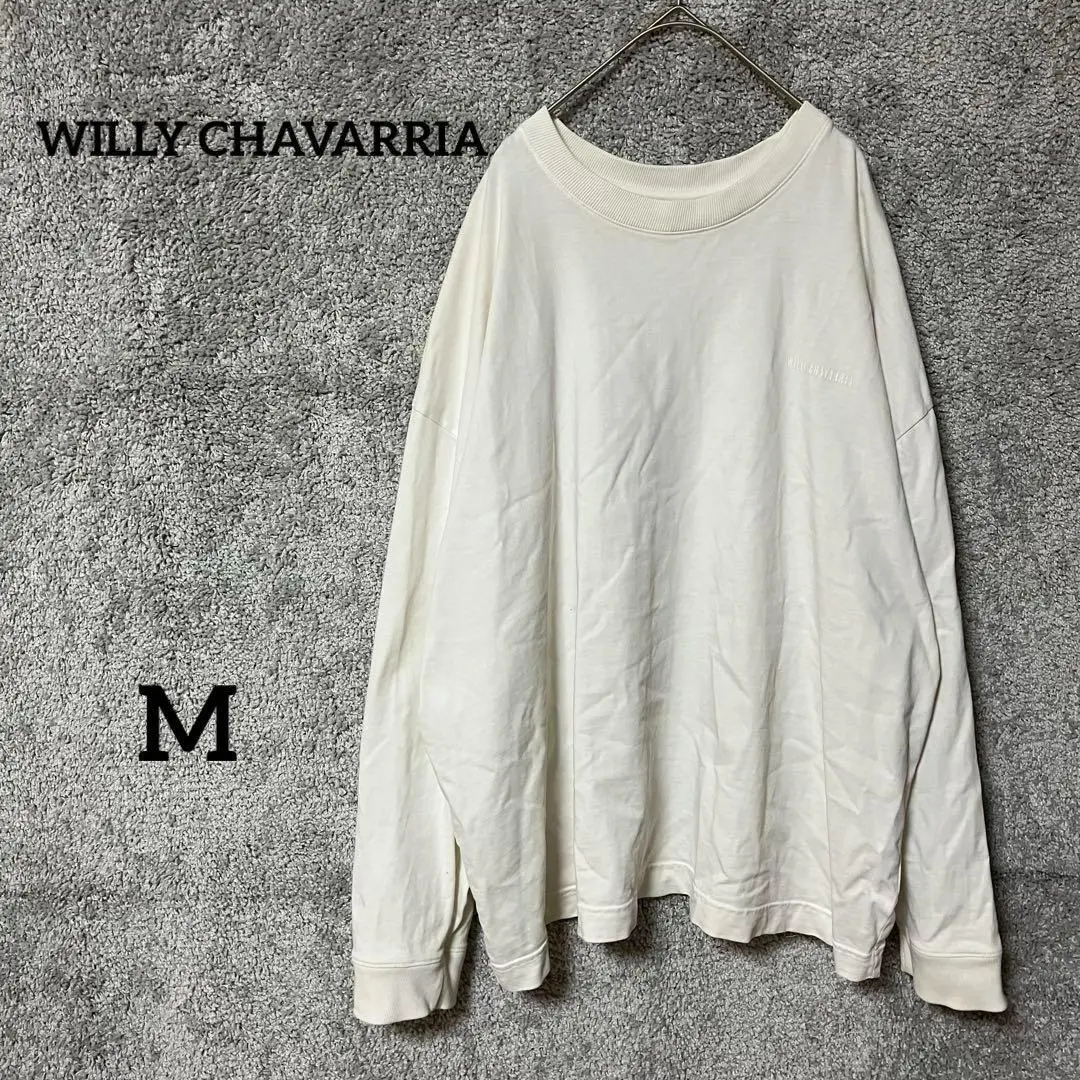 WILLY CHAVARRIA ホワイト 七分袖カットソー 2025年最新】ウィリーチャバリア メンズ 七分・長袖カットソーの