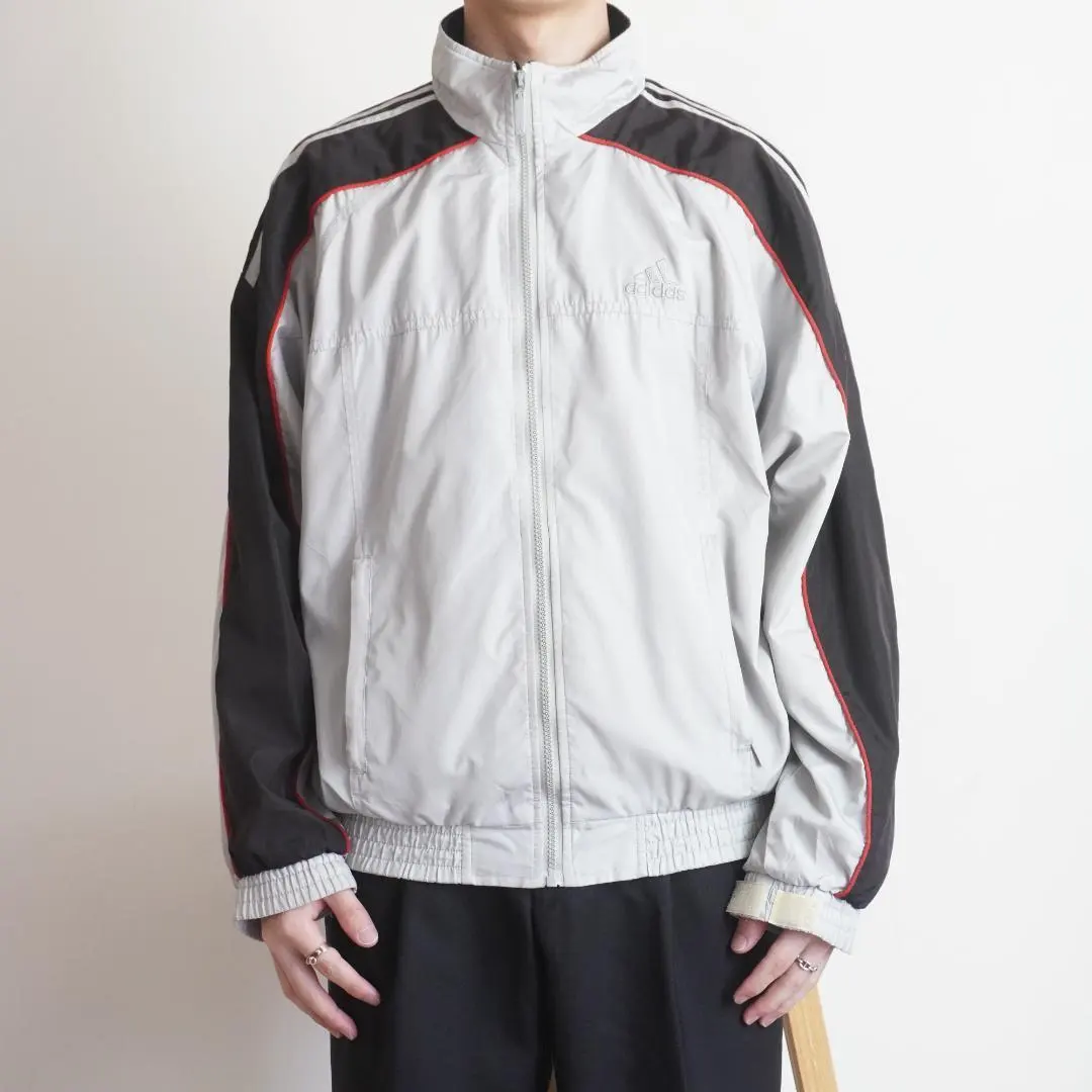 Thumbnail of 00s Adidas nylon track jacket, gray / VW513