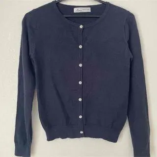 Thumbnail of Navy button-up school cardigan