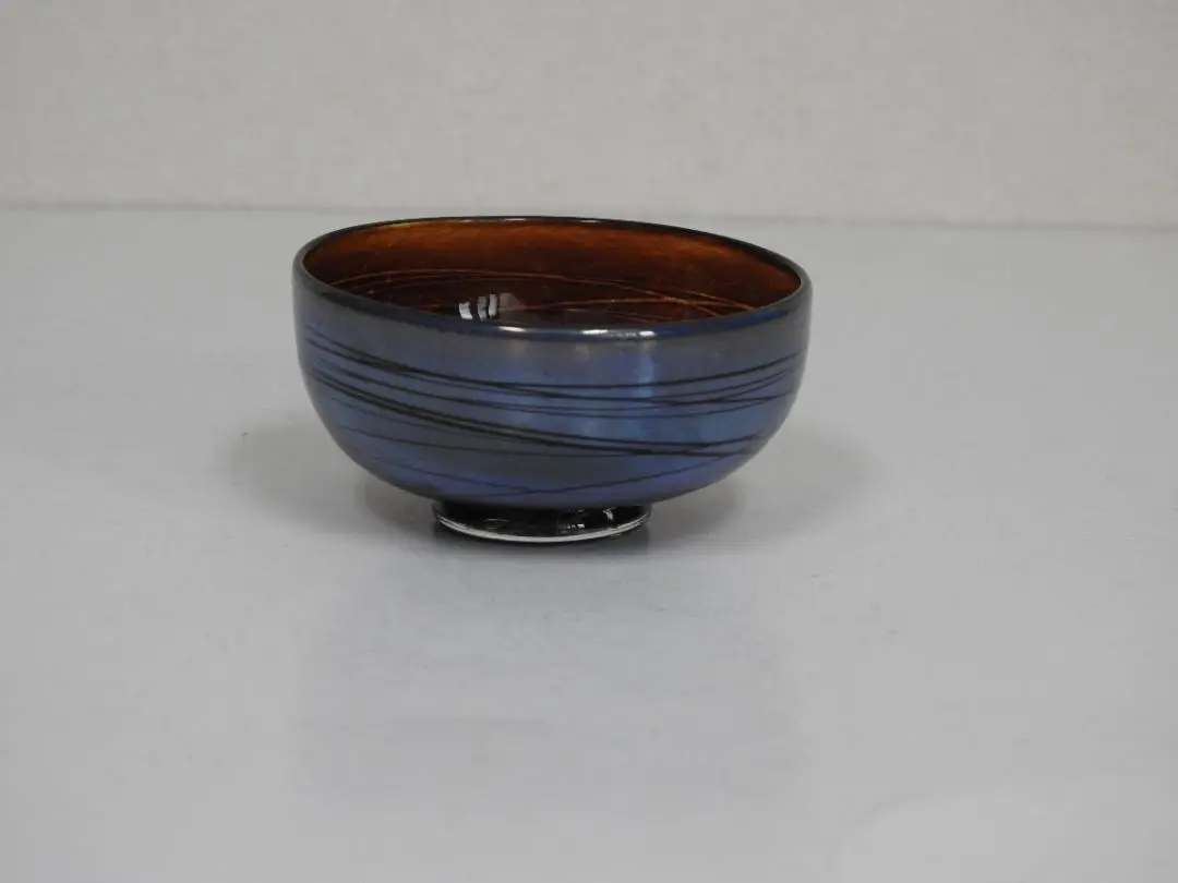 【未使用完美品】新倉晴比古　木精の器　ガラスアート　ステンドグラス　工芸品　角皿 未使用完美品】新倉晴比古 木精の器 ガラスアート ステンド